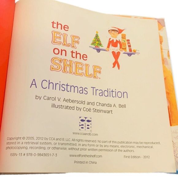 the ELF on the SHELF A Christmas Tradition 2012, 1st Edition Hardback; Book ONLY - Picture 2 of 6